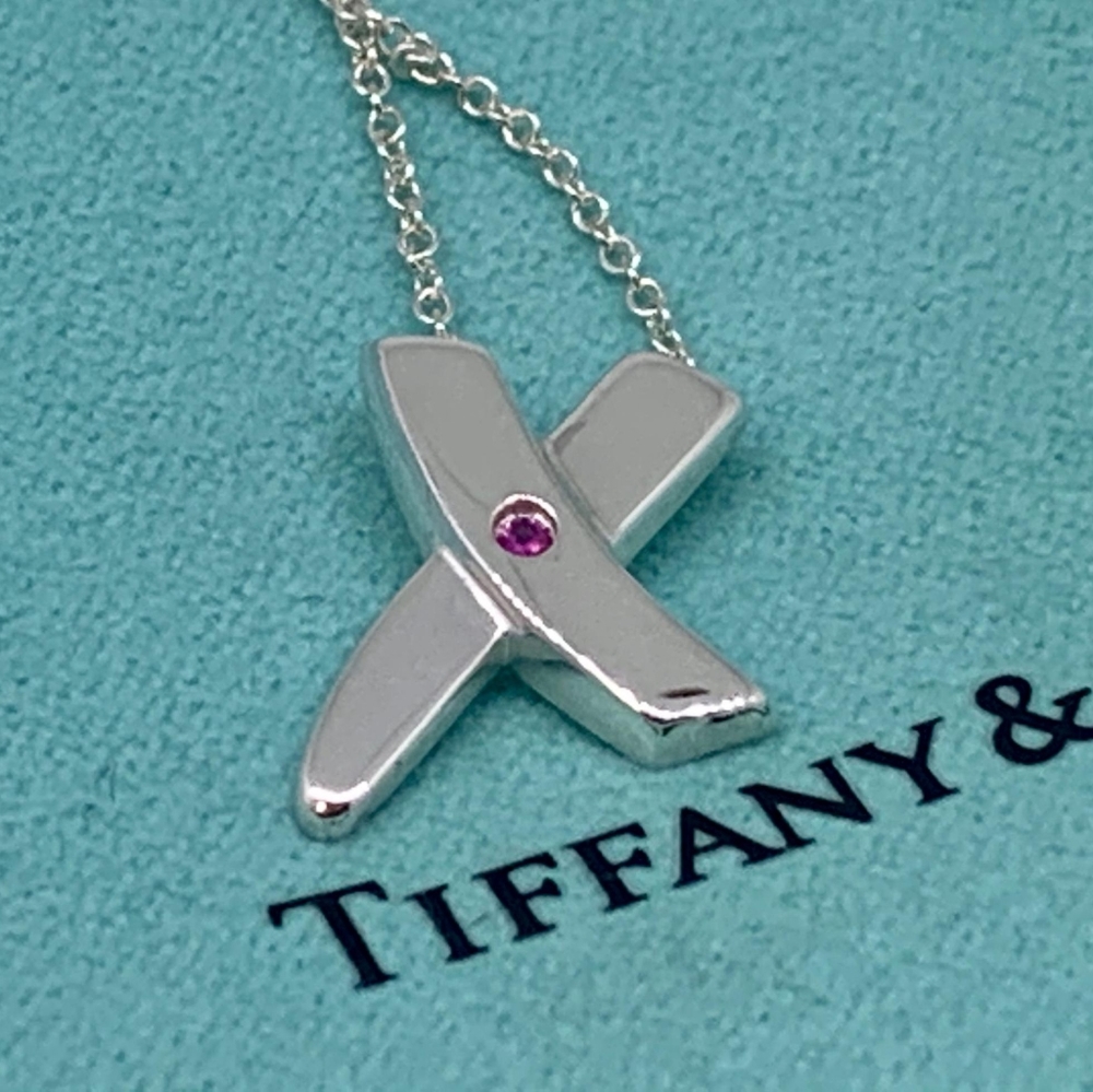 NWOT Tiffany & Co X with Ruby Necklace